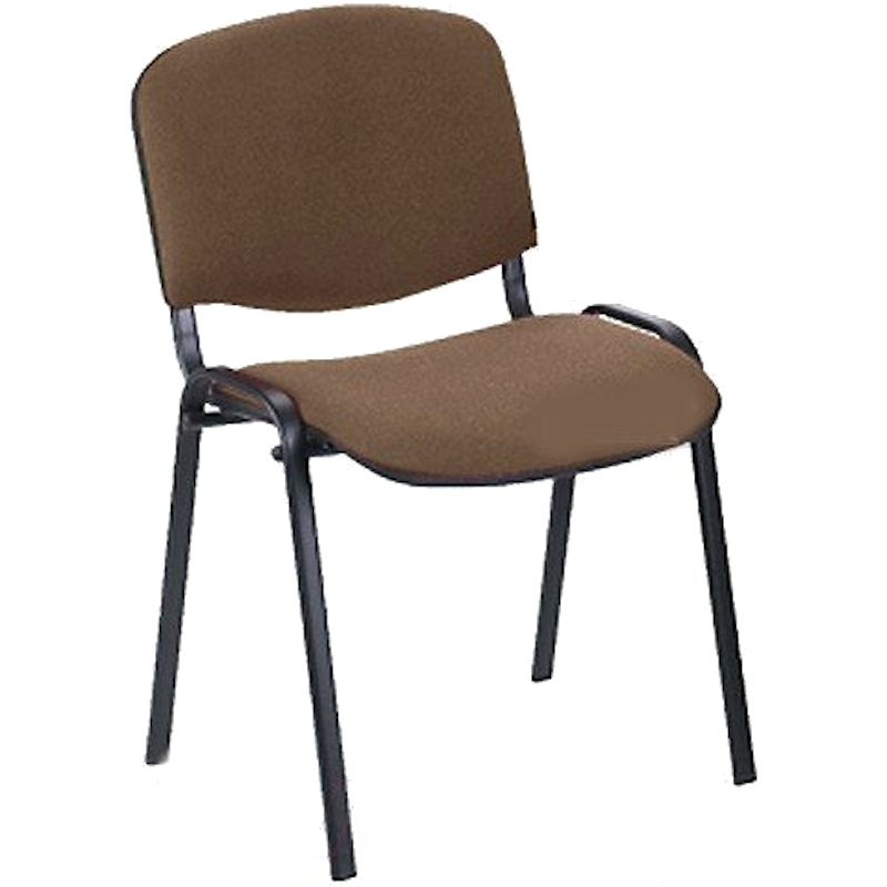 Стілець офісний NOWY STYL (ISO-17 BLACK C-24) оббитий тканиною, металевий, 500мм